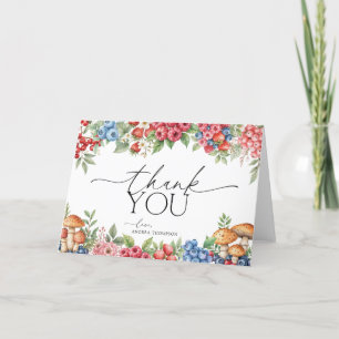 Botanical Forest Berries Sweet Thank You Card