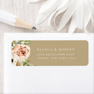 Botanical Forest Floral Return Address Label