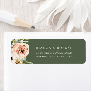 Botanical Forest Floral Return Address Label