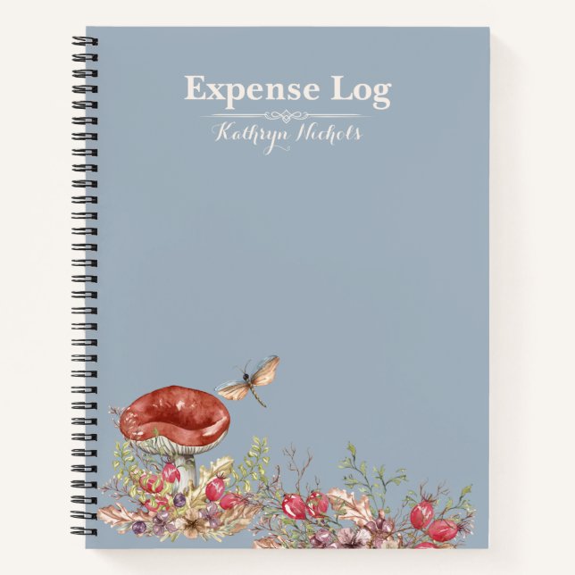 Botanical Forest Office Spiral Notebook (Front)