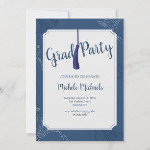 Botanical Frame Graduation Invitation