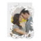 Botanical Frame Newlywed Holiday Photo Card