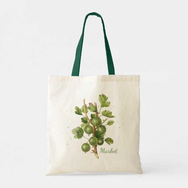 Botanical Fruit Market Tote Bag (Back)