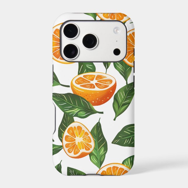 Botanical Fruit Orange Citrus Seamless (Back)