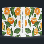 Botanical Fruit Orange Citrus Seamless Binder<br><div class="desc">Juicy orange slices and fresh green leaves arranged in a lively botanical composition.</div>