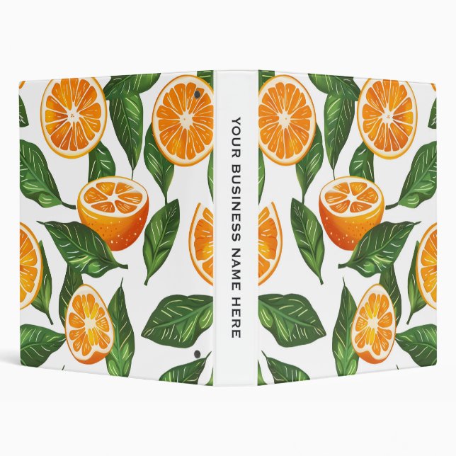 Botanical Fruit Orange Citrus Seamless Binder (Background)