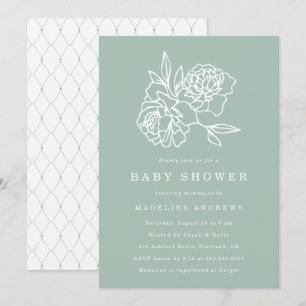 Botanical Garden   Baby Shower Invitation