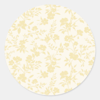 Botanical Garden Buttercream - Neutral Classic Round Sticker