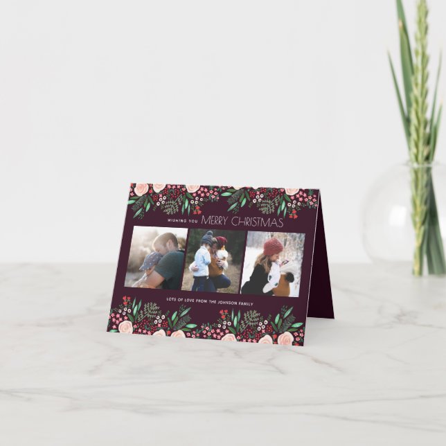 Botanical Garden Christmas Holiday | Photo Card (Front)