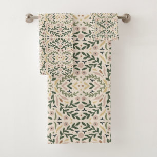 Botanical Garden Floral Bath Towel Set
