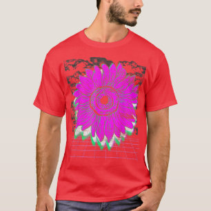 Botanical Garden Flower Retro Art 90s Vaporwave Su T-Shirt