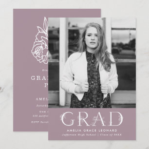 Botanical Garden Graduation Party Invitation