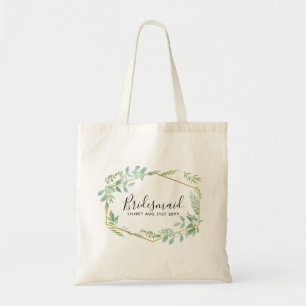 Botanical Garden Leaves Greenery Wedding Tote Bag