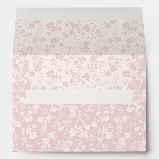 Botanical Garden Neutral - Blush Pink Envelope (Back (Bottom))