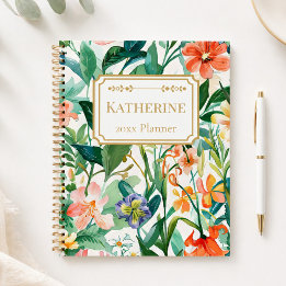 Botanical Garden Style Personalized Planner
