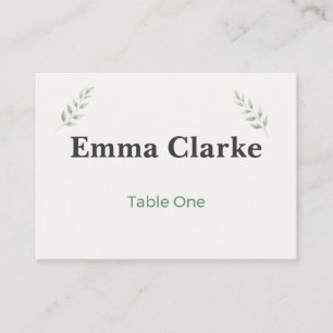 Botanical Garden Wedding Place Cards