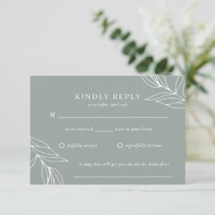 Botanical Garden Wedding RSVP Card
