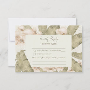 Botanical Garden Wedding  RSVP Card
