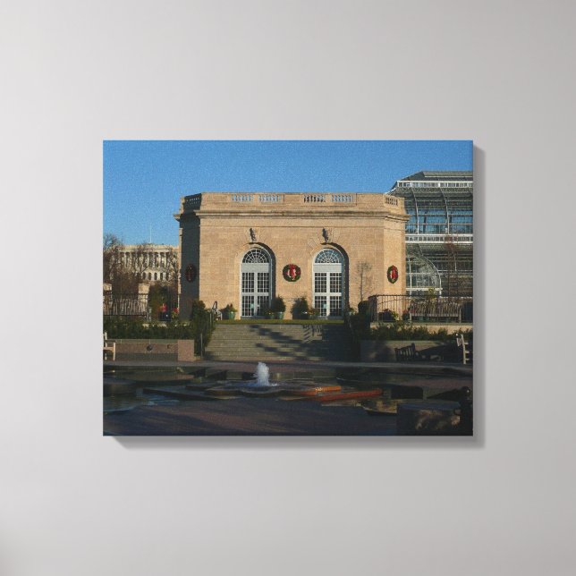 Botanical Gardens at Christmas in Washington DC Canvas Print (Front)