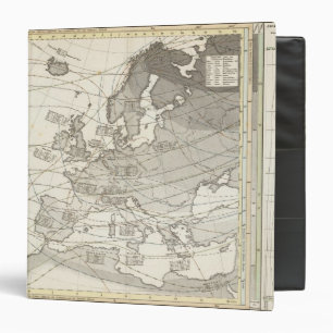 Botanical geographical statistical map of Europe Binder