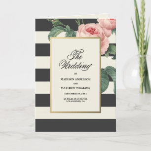 Botanical Glamor   Wedding Program