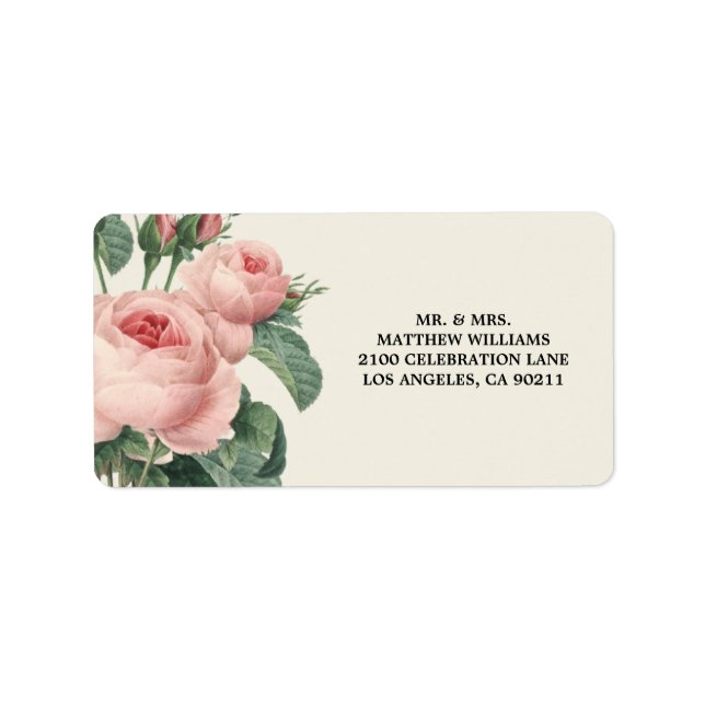 Botanical Glamour | ÉTIQUETTE DE ADRESSE (Devant)
