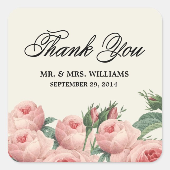 Botanical Glamour | Favour Stickers (Front)