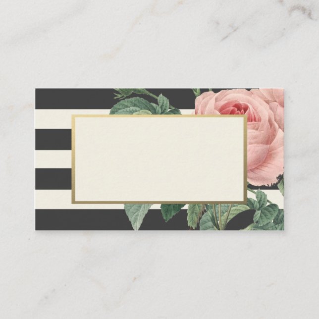 Botanical Glamour | Wedding Place Cards (Front)