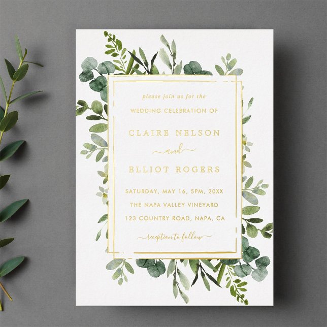 Botanical Gold Greenery Wedding  (Creator Uploaded)