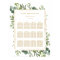 Botanical Gold Greenery Wedding Seating Chart
