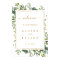 Botanical Gold Greenery Wedding Welcome Sign