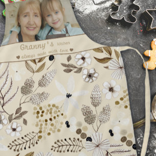 Botanical Granny's Kitchen Photo Apron