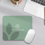 Botanical Green Counselor Behavioral Health Logo  Mouse Pad<br><div class="desc">Counselors spend more time on their computers than most people realize. EHR documentation, billing, scheduling, email — the mousepad is always there, always in view, always representing whatever brand is on it. This one earns its place. A sage green base with a soft botanical motif across the surface, your logo...</div>
