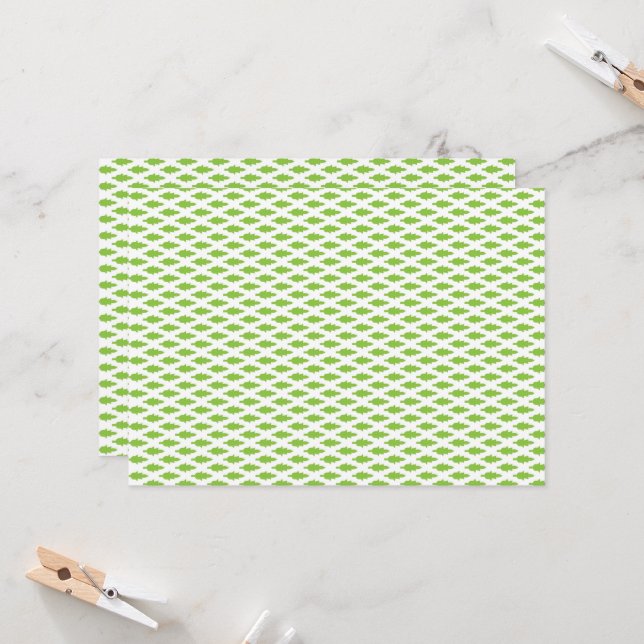 Botanical Green File Folder Set Card (Front/Back In Situ)