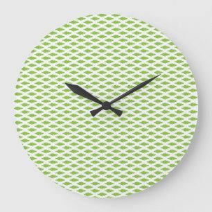 Botanical Green File Folder Set Large Clock