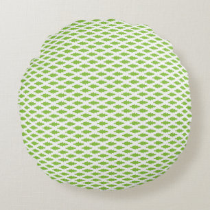 Botanical Green File Folder Set Round Pillow
