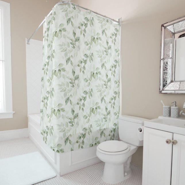Botanical Green Leaf Pattern  (In Situ)