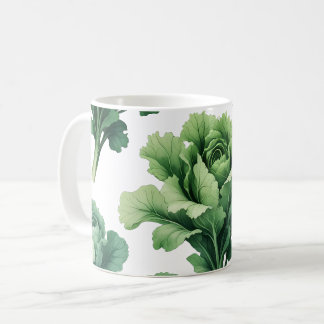 Botanical Green Lettuce Mug – Nature-Inspired Drin