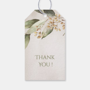 Botanical greenery vintage rustic couple gift tags