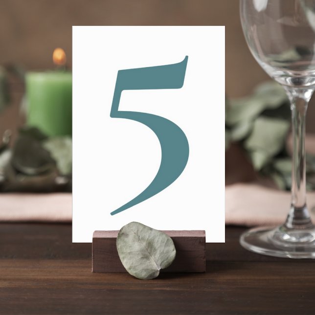Botanical Greenery Wedding Table Numbers (Creator Uploaded)