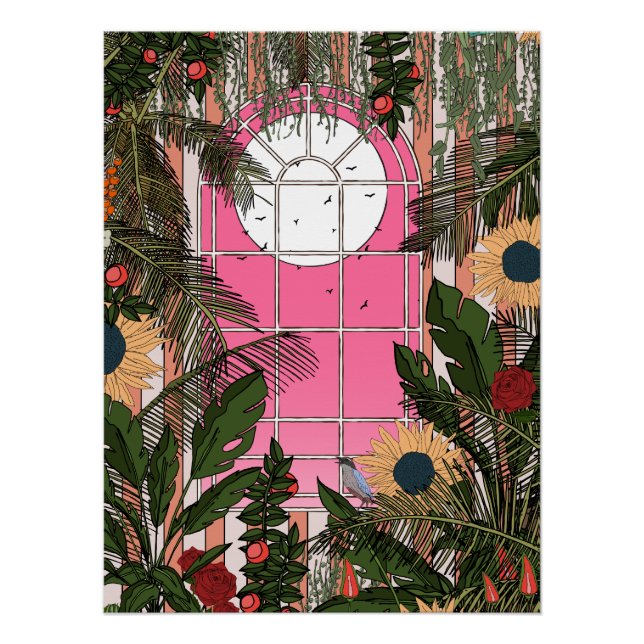 Botanical Greenhouse Poster (Front)