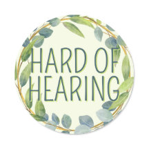 Botanical Hard of Hearing Green Deafness 