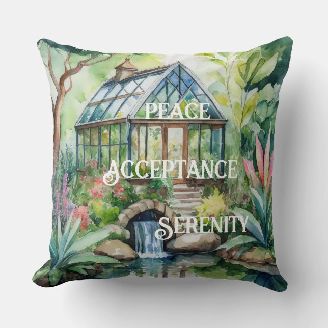 Botanical Harmony Throw Pillow  (Front)