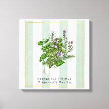 Botanical Herb Garden Medley - Sage Kitchen Art