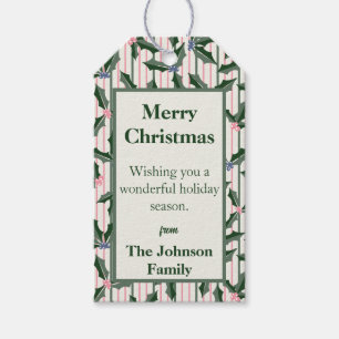 Botanical Holiday Gift Tags