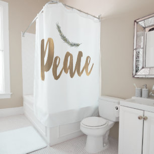 Botanical Holiday Peace Branch Pine Rustic Gold