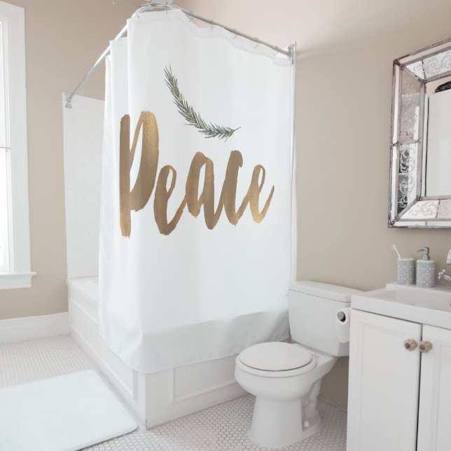 Botanical Holiday Peace Branch Pine Rustic Gold (In Situ)