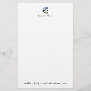 Botanical Hydrangea Stationery