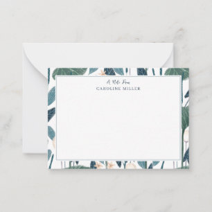 Botanical Illustration Custom Name Card