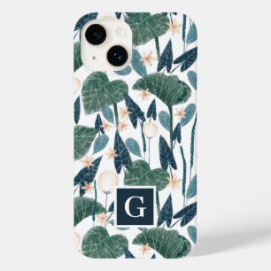 Botanical Illustration Plant Mom Monogram Case-Mate iPhone 14 Case